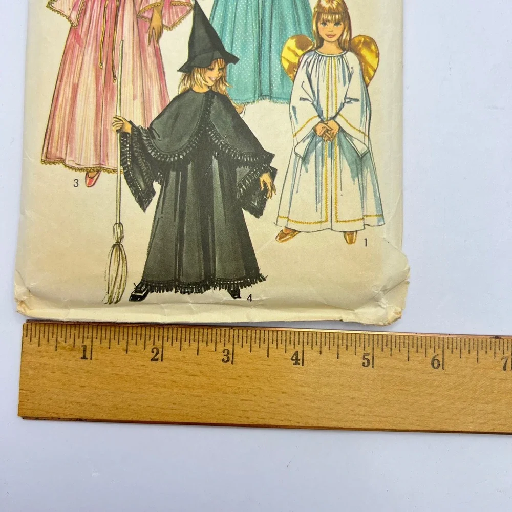 Simplicity 9052 Angel Princess‎ Witch Fairy Costume Pattern Child Size M 6-8 Vtg